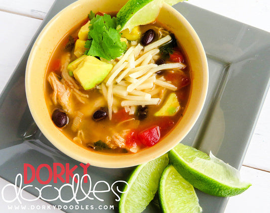 Chipotle Chicken Tortilla Soup Recipe - Dorky Doodles
