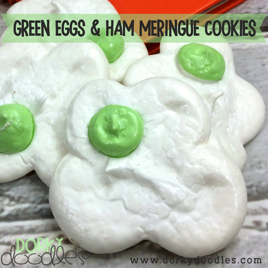 Dr Seuss Green Eggs and Ham Cookies - Dorky Doodles