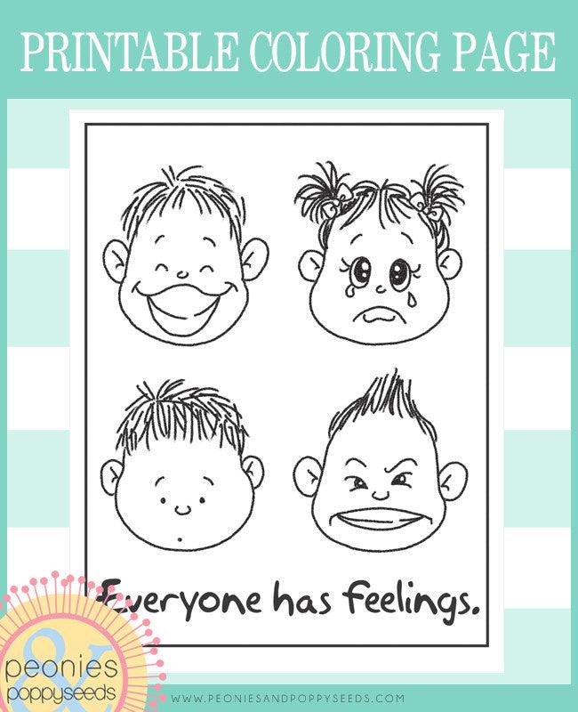 Everyone Has Feelings - Free Coloring Page – Dorky Doodles everyone-has-feelings-free-coloring-page-dorky-doodles