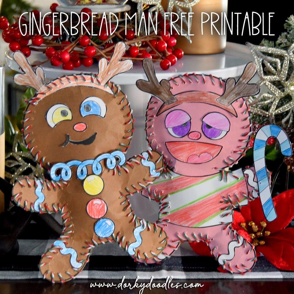 Gingerbread Toy Printable and Tutorial