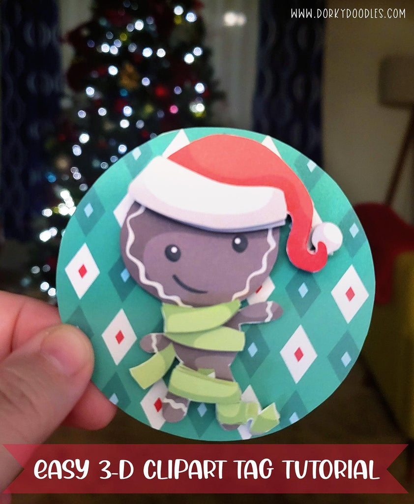 Make 3-D Christmas Tags Using Clipart - A Tutorial