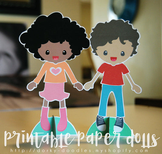 Paper Doll Printables - Dorky Doodles