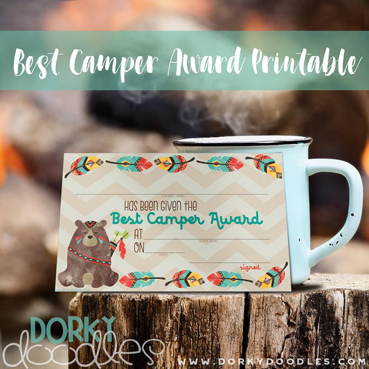 Summer Camp Award Free Printable