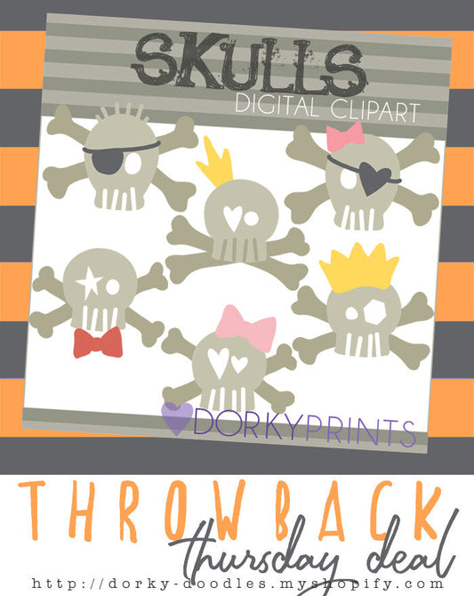 Throwback Thursday Deal: Skulls - Dorky Doodles