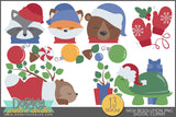 Woodland Animal Holidays - Christmas Clipart