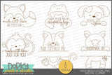 Animal Craft Tag Designs Clipart - Dorky Doodles