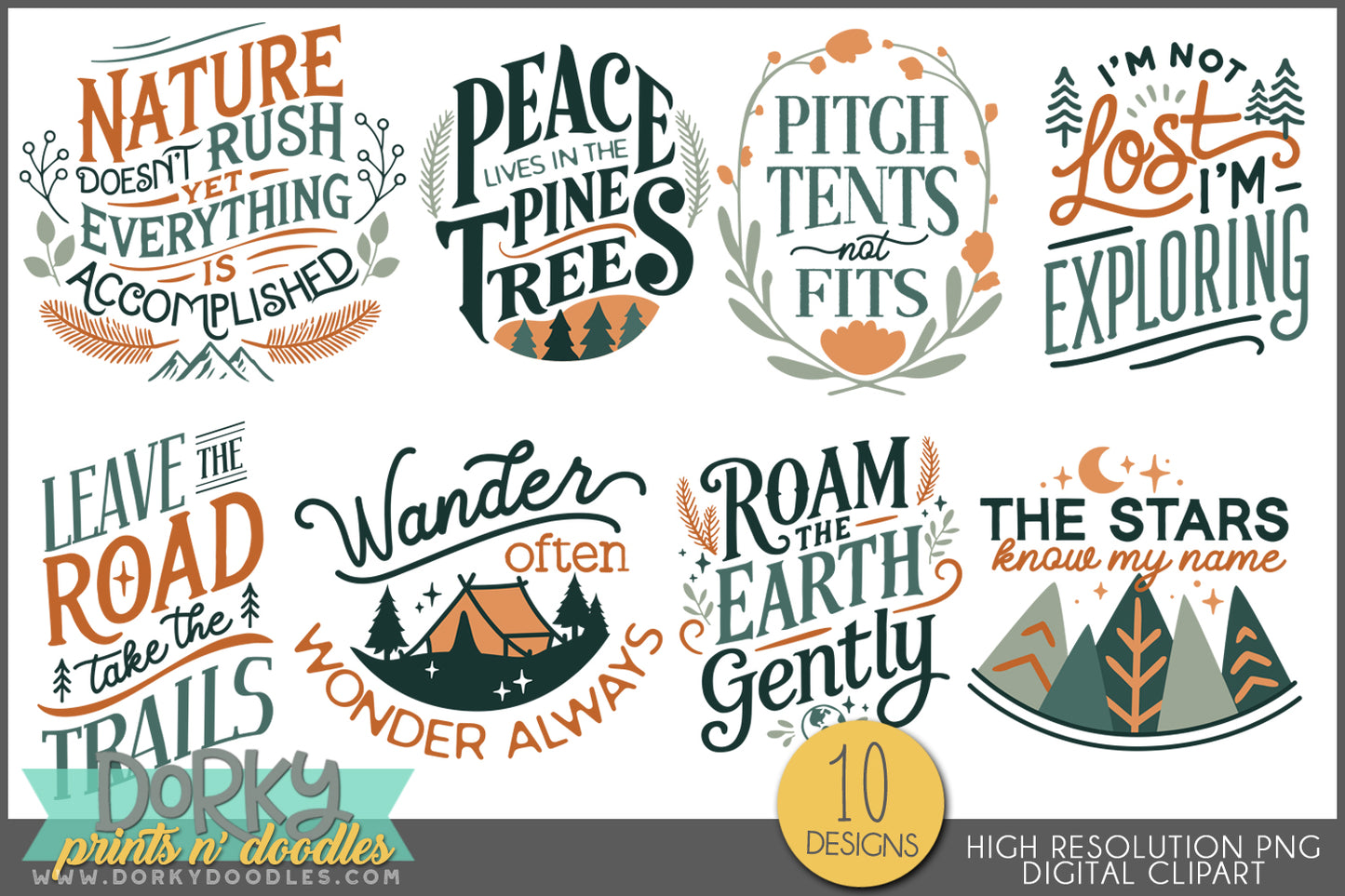 Camping Clipart Mega Bundle