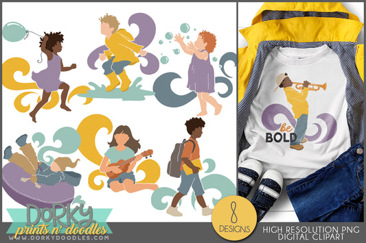 Colorful Kid Clipart