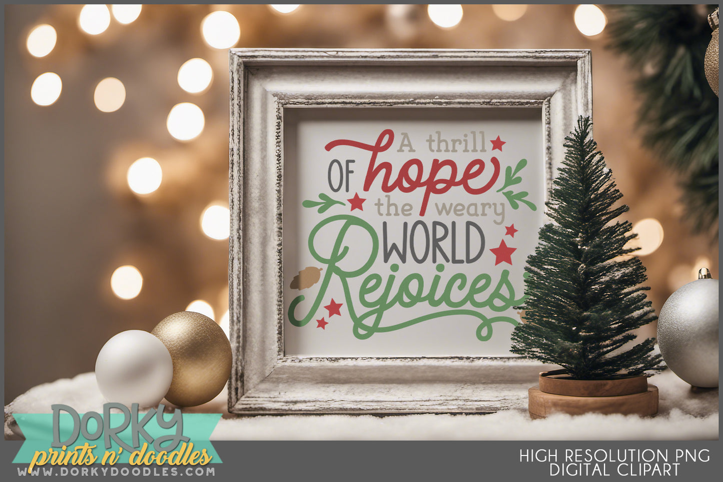 Country Holiday Farm Designs - Rustic Christmas Clipart