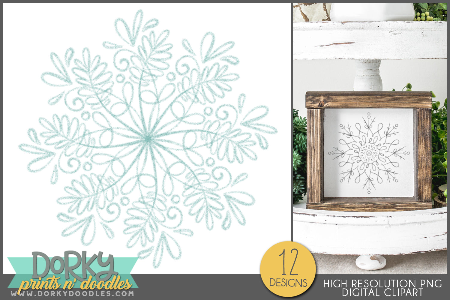 Super Snowflakes Stencils - Set of 12