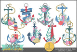 Decorative Nautical Anchors Summer Clipart