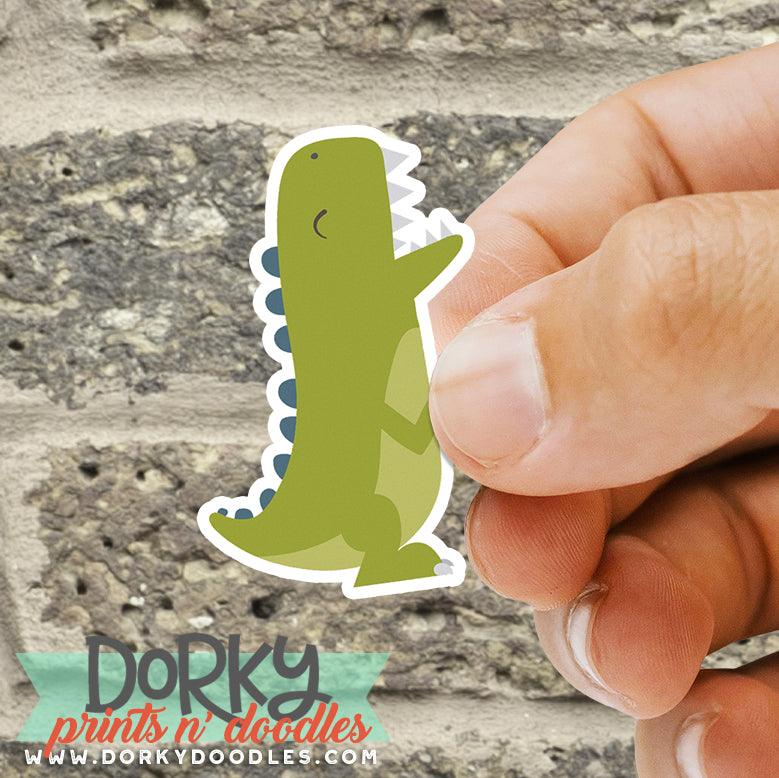 Dino Roar Vinyl Sticker Sheet - Dorky Doodles