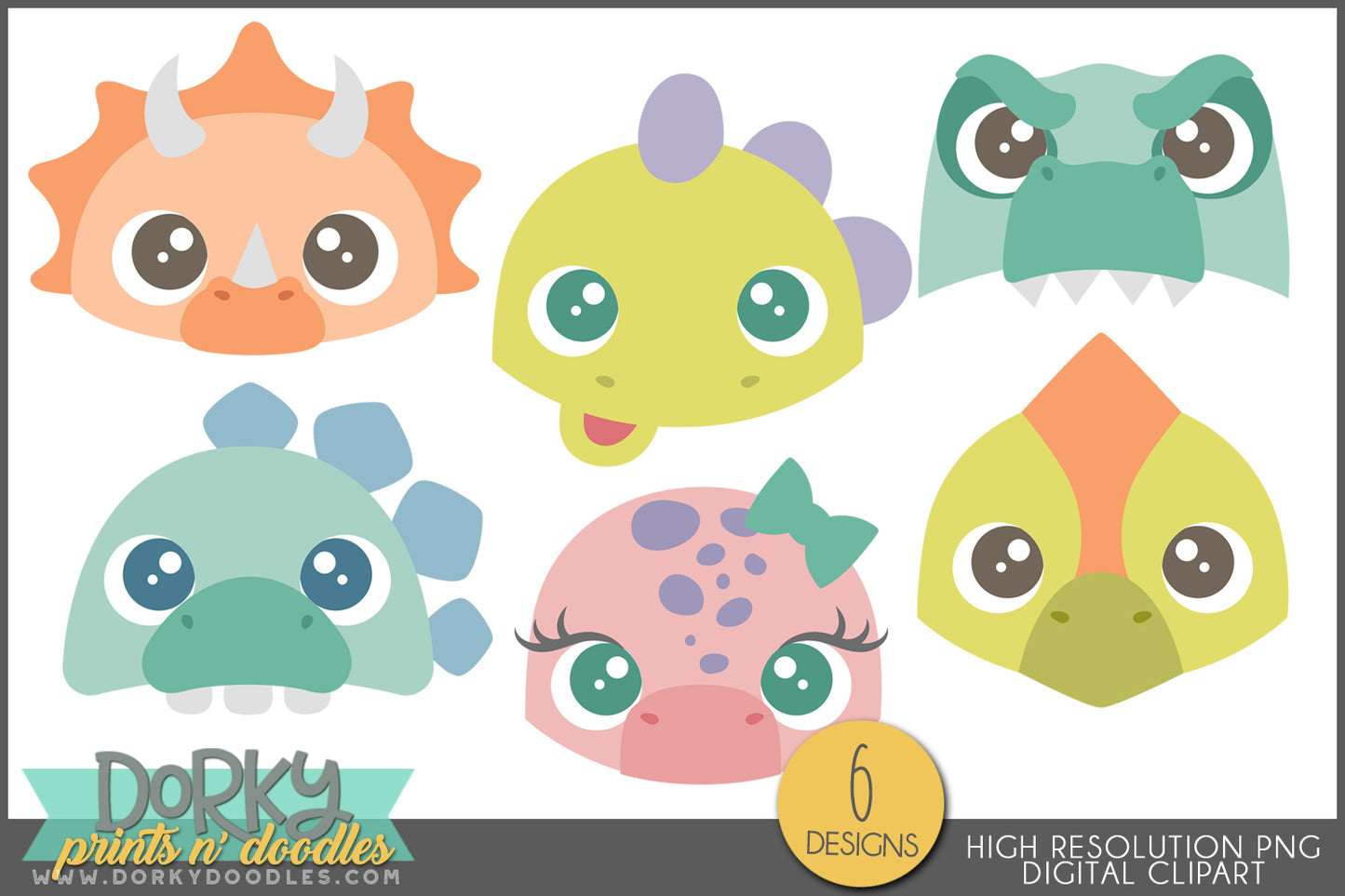 Cute Peeking Animals Clipart Bundle