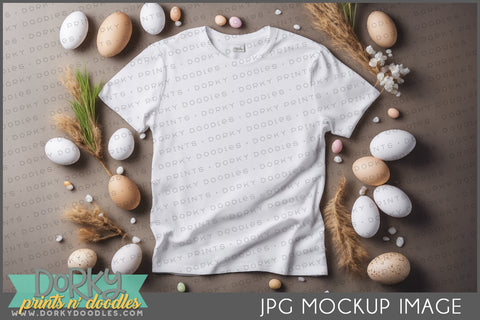 Nature Inspire Shirt Mockup Image for Spring or Easter