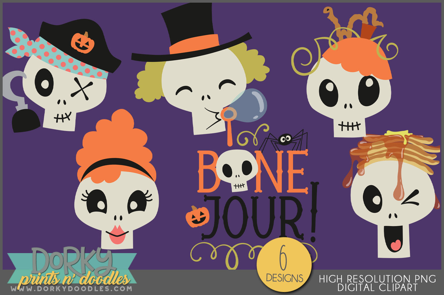 Silly Halloween Clipart Bundle
