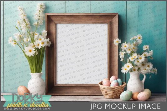 Spring and Easter Framed Art Mockup Image