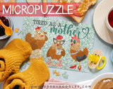 Funny Chicken Mother Micro Puzzle - Small 4x6 Inch Micropuzzle Gift - Dorky Doodles