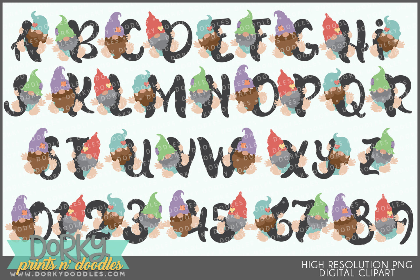 Gnome Love Clipart Bundle
