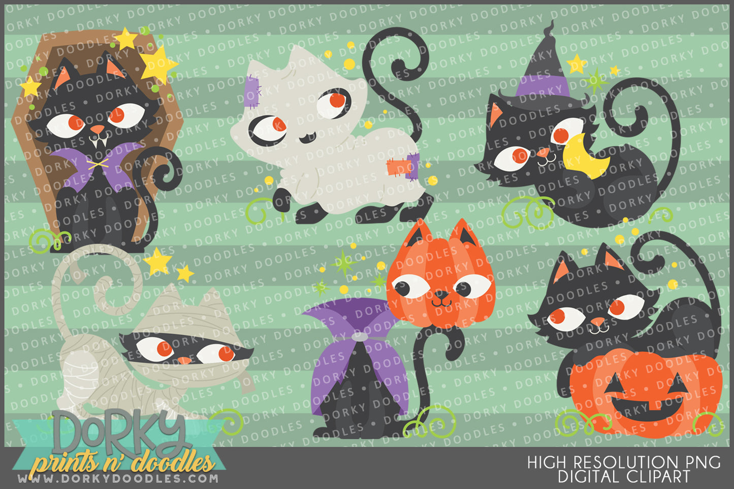 Silly Halloween Clipart Bundle