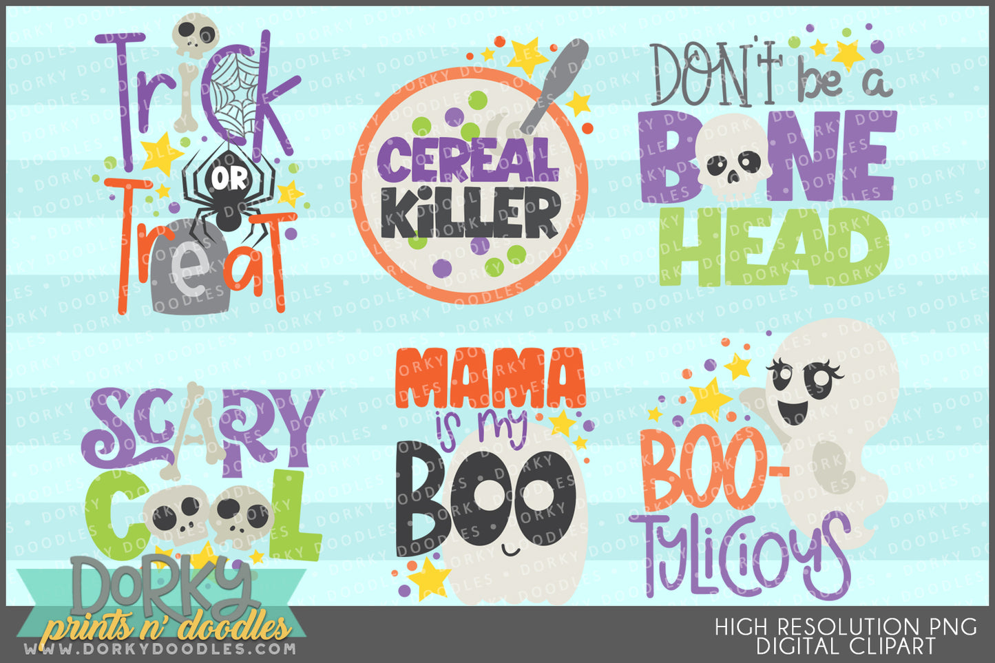 Silly Halloween Clipart Bundle