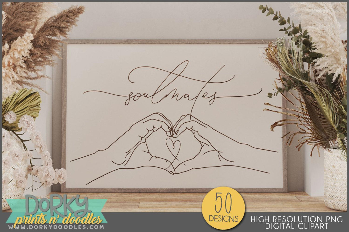 Holding Hands Love, Baby, Sayings, Mix and Match Clipart - Dorky Doodles