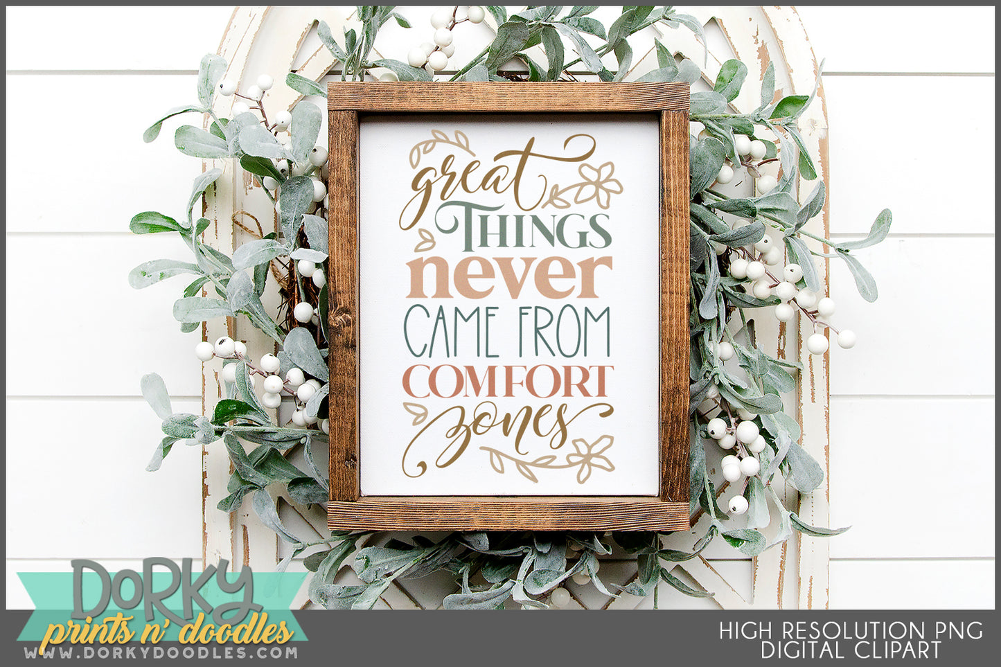 Inspirational Floral Clipart Bundle