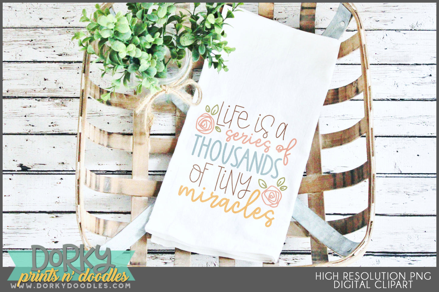 Inspirational Floral Clipart Bundle