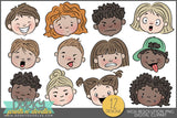 Learn About Feelings School Clipart - Dorky Doodles
