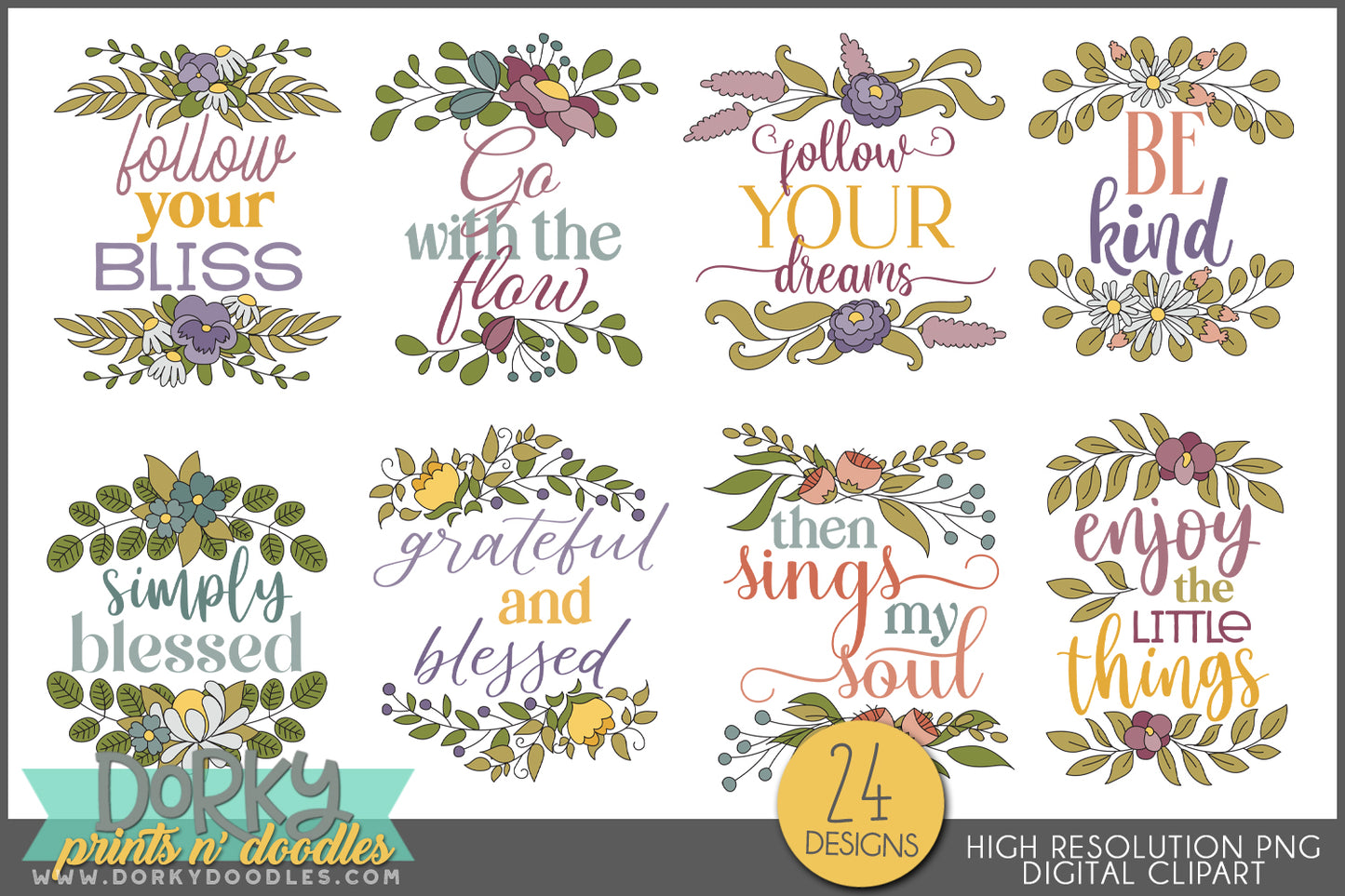 Religious Thoughts and Sayings Clipart Bundle