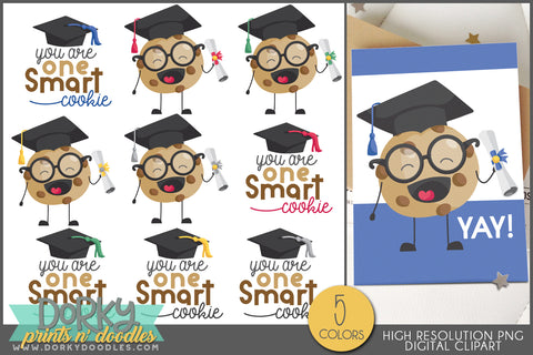 Smart Cookie Graduation School Clipart