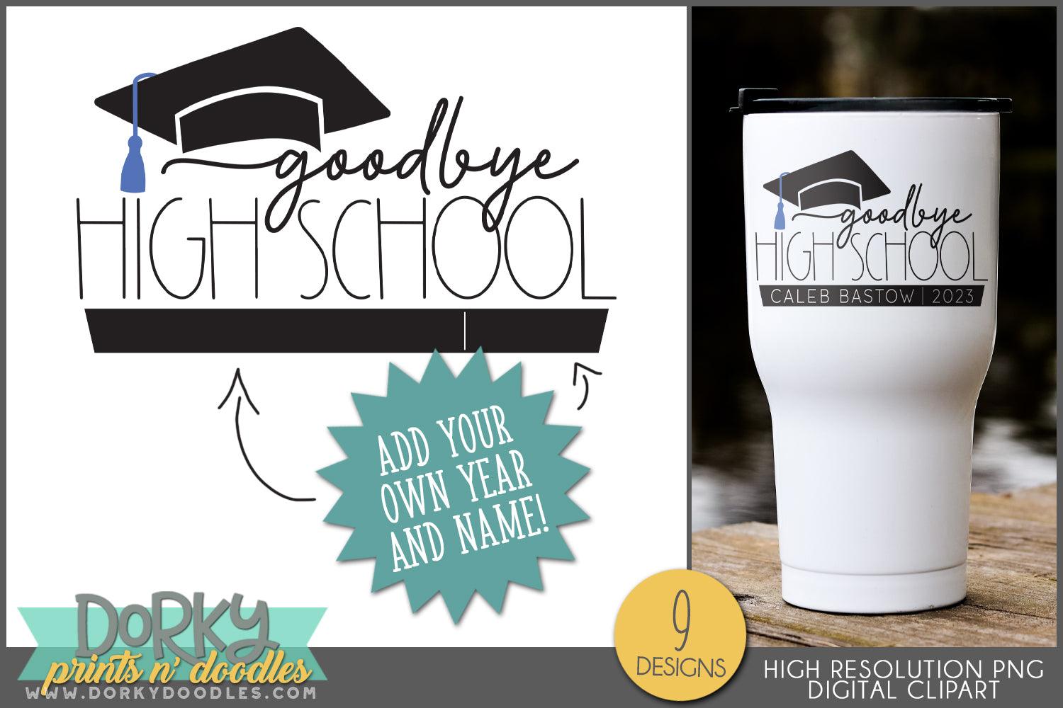 Snarky Graduation School Clipart - Dorky Doodles