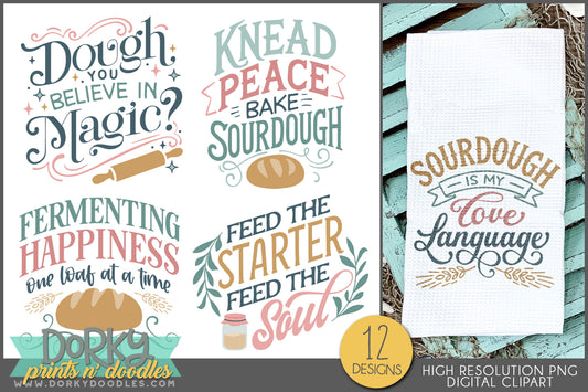Sourdough Sayings Clipart