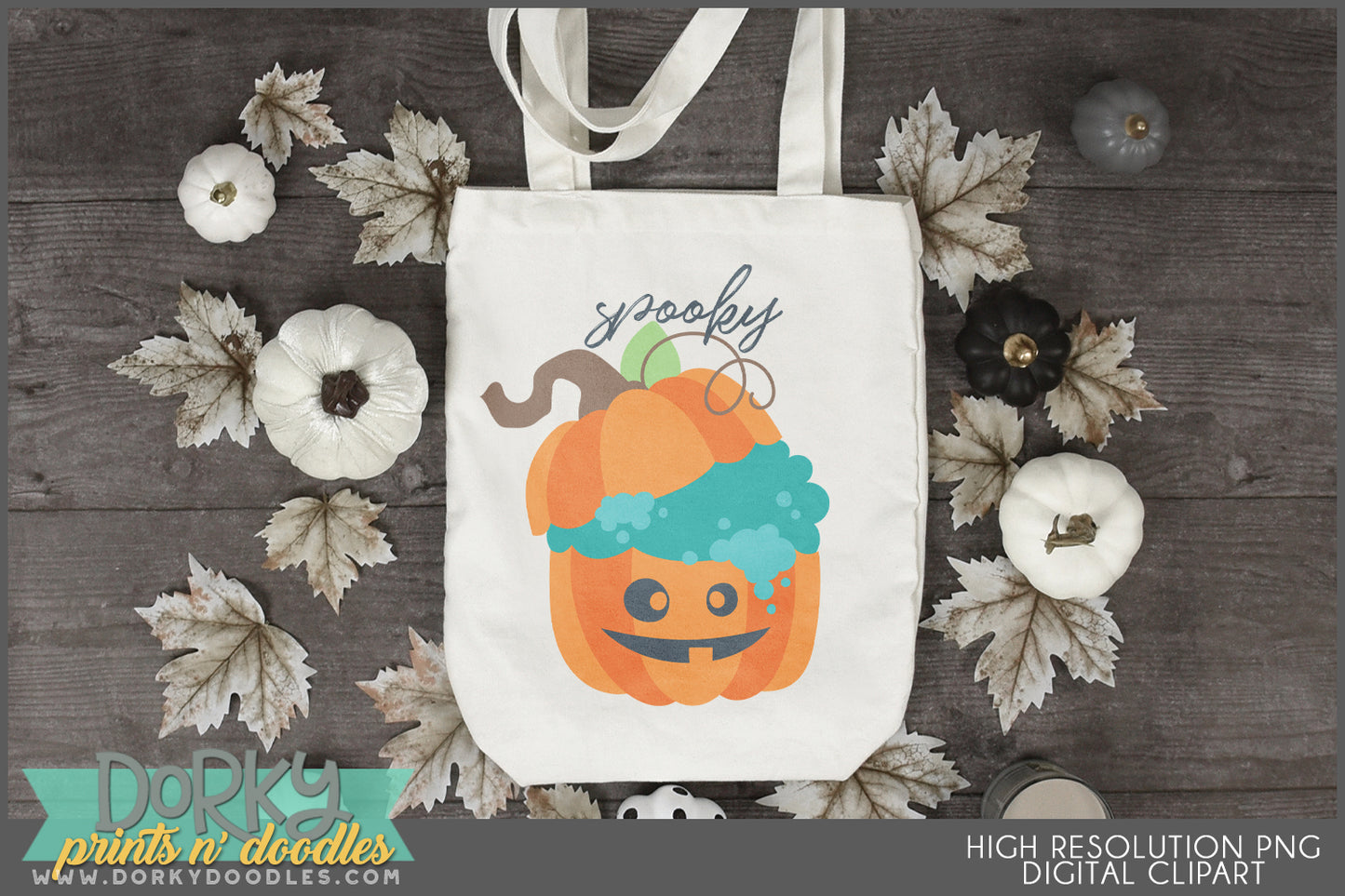 Spooky Cute Pumpkin Halloween Clipart