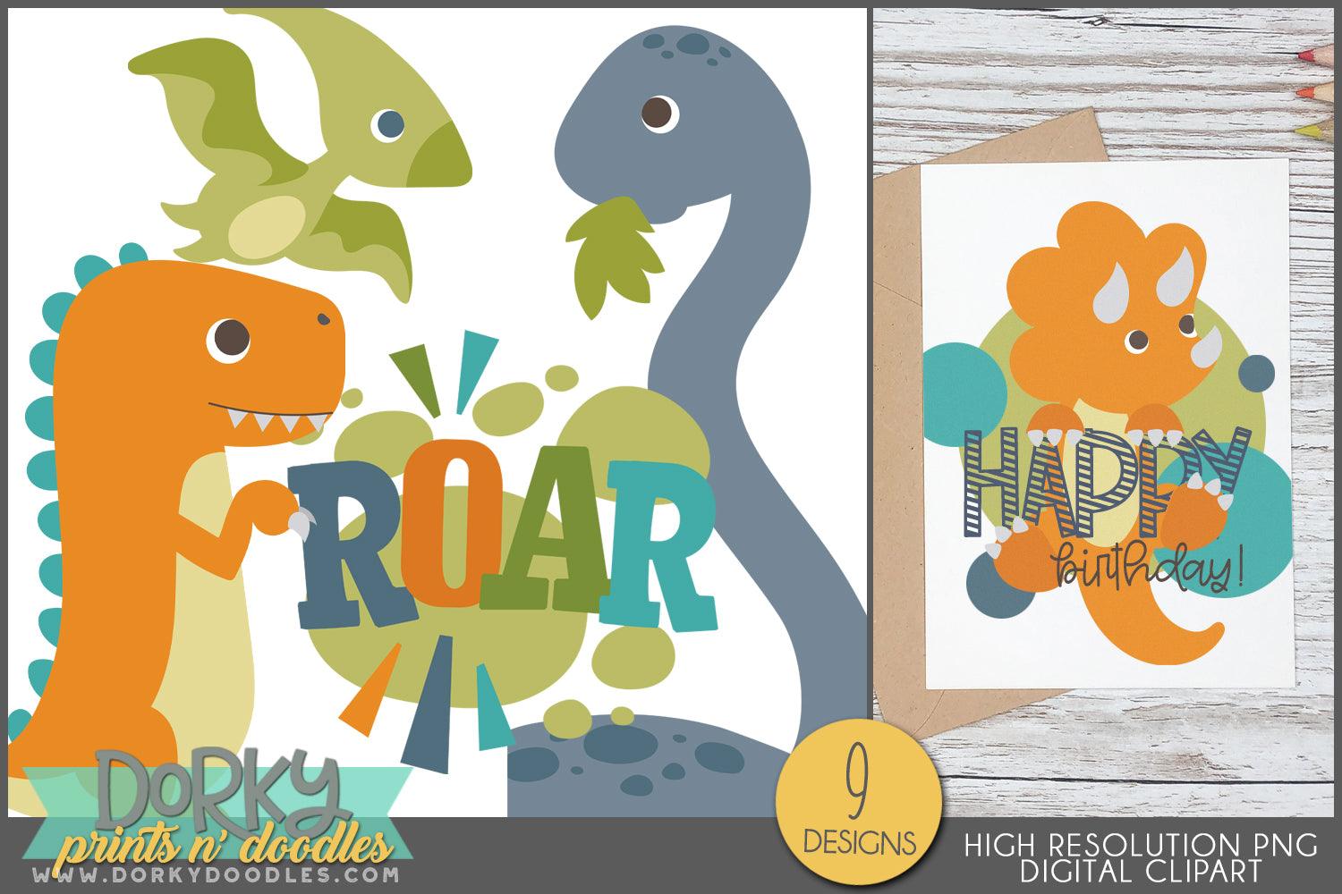 Whimsical Dinosaur Animals Clipart – Dorky Doodles whimsical-dinosaur-animals-clipart-dorky-doodles