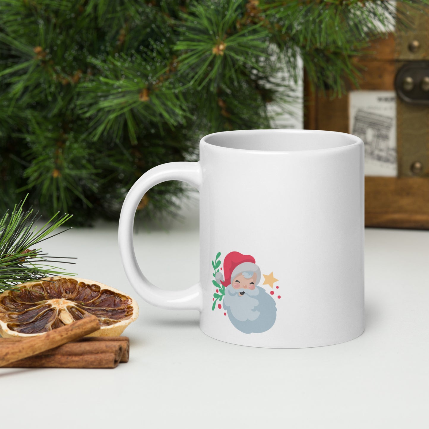 Cute Christmas Milk for Santa Mug - Large 20 Ounce White Glossy Mug for the Holiday Season