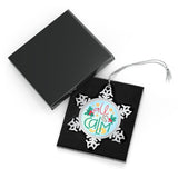 All is Calm Pewter Snowflake Ornament