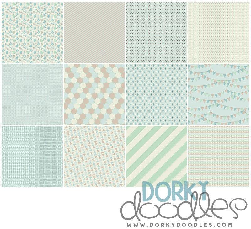 Baby Boy Digital Paper Pack