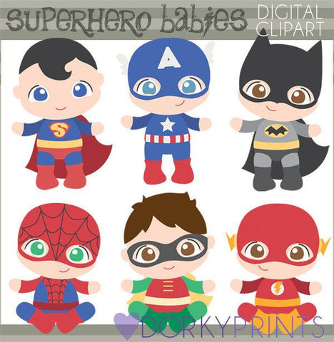 Baby Boy Super Hero Clipart