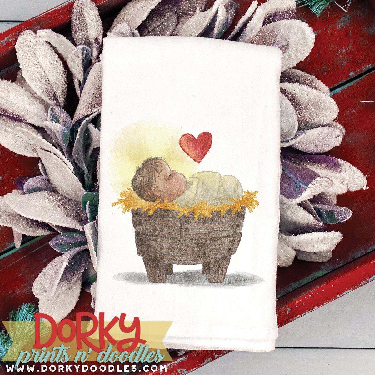 Baby Jesus Christmas Watercolor PNG