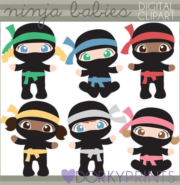 Baby Ninja Hero Clipart