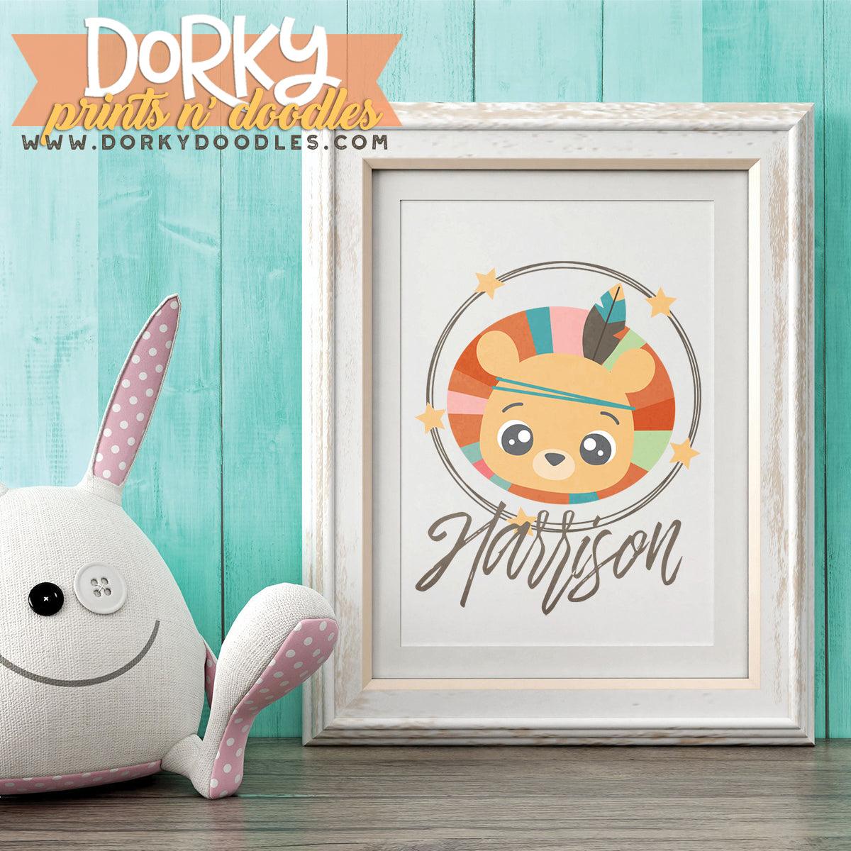 Baby Tribal Animals Clipart