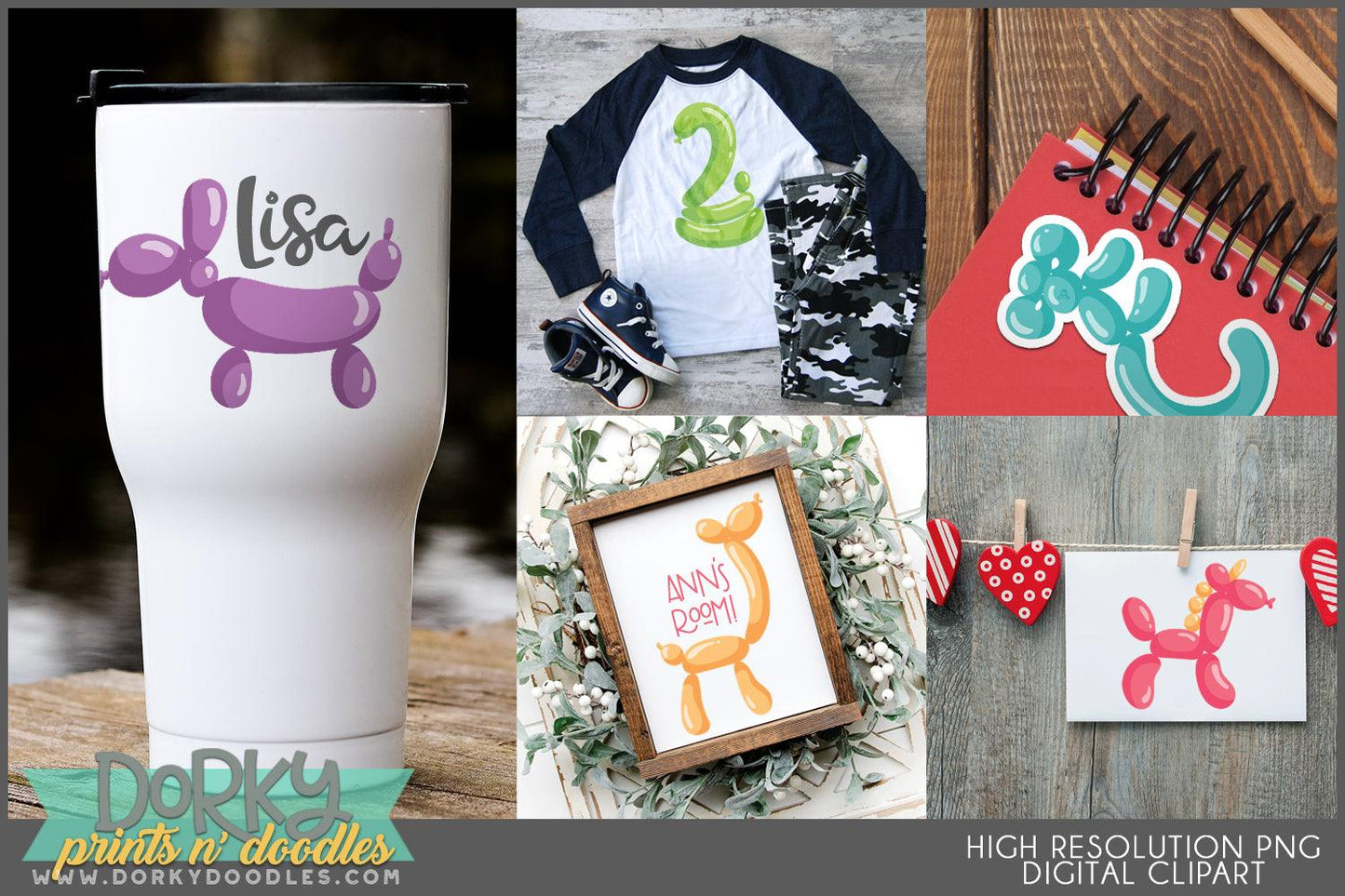 Balloon Animals Clipart