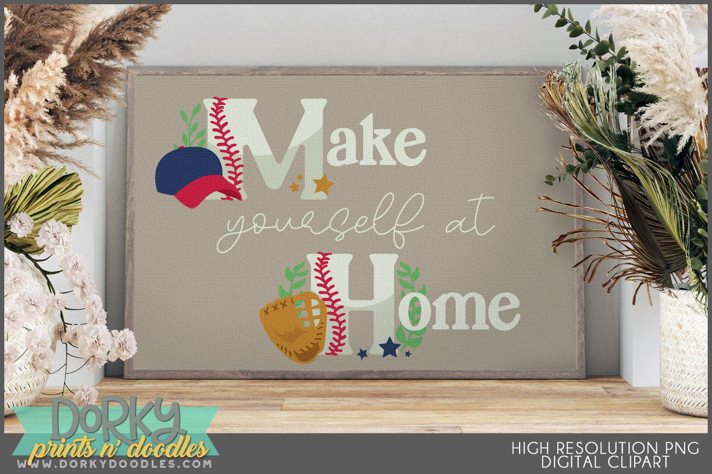 Baseball Alphabet Clipart - Dorky Doodles