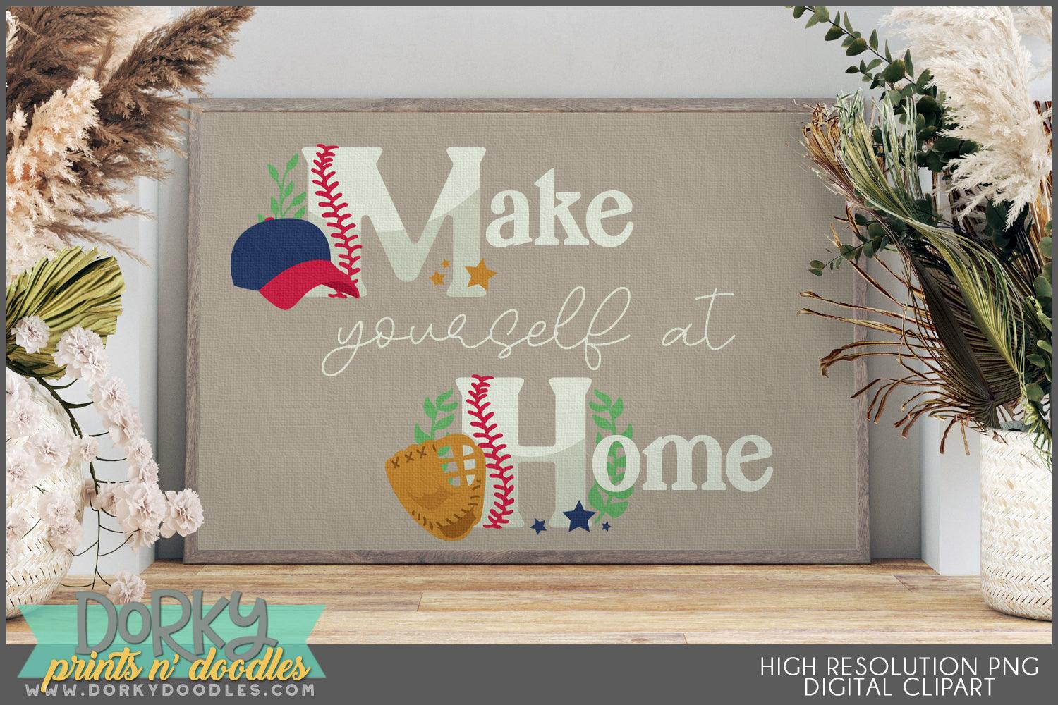 Baseball Alphabet Clipart - Dorky Doodles