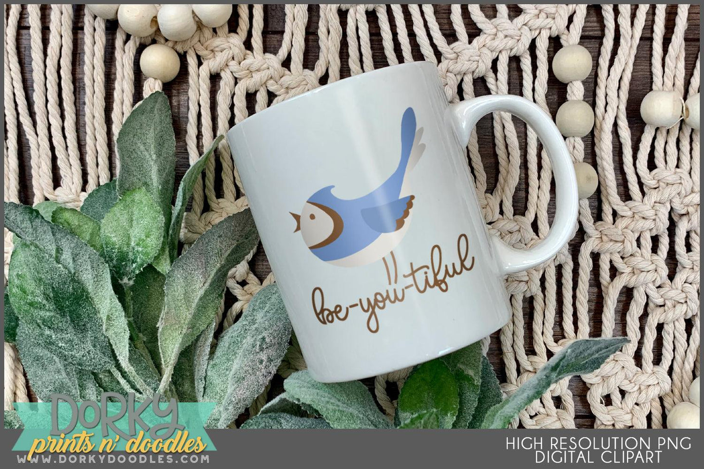 Bird and Butterfly Animals Clipart - Dorky Doodles