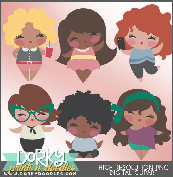 Body Positive Women Clipart