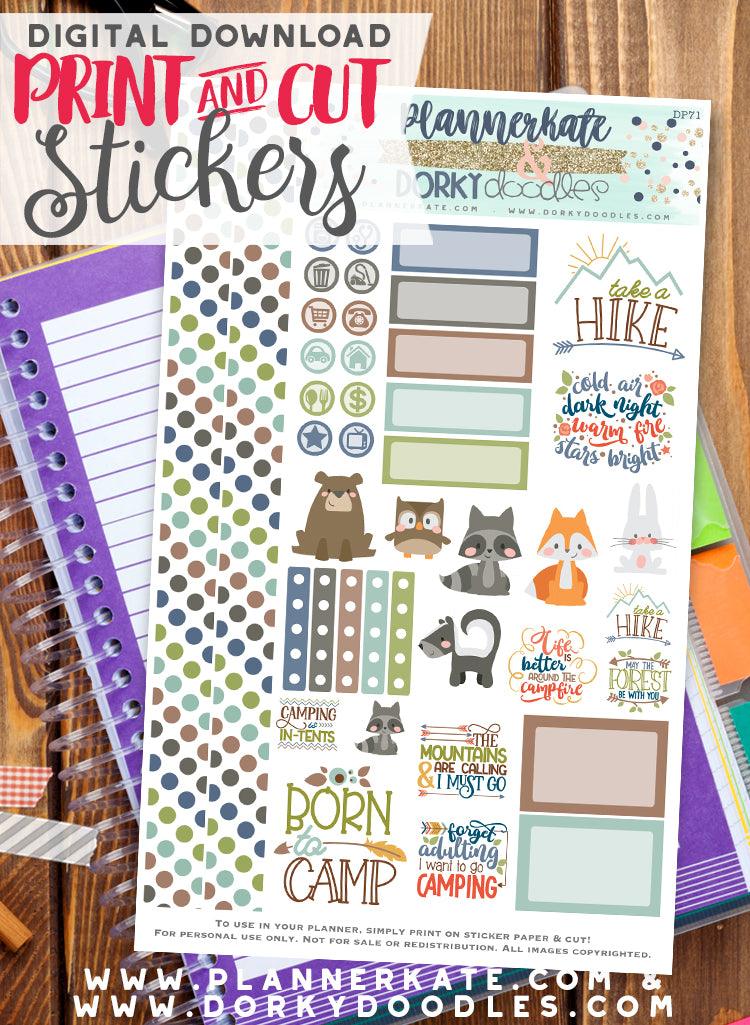 Bright Printable Planner Stickers