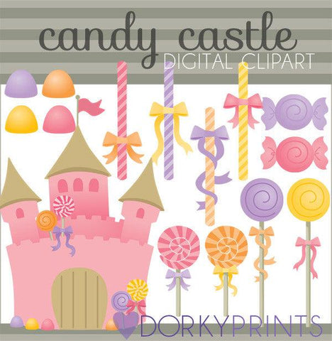 Candy Castle Food Clipart