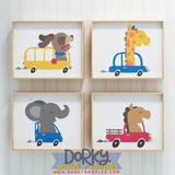 Cars and Animals Clipart