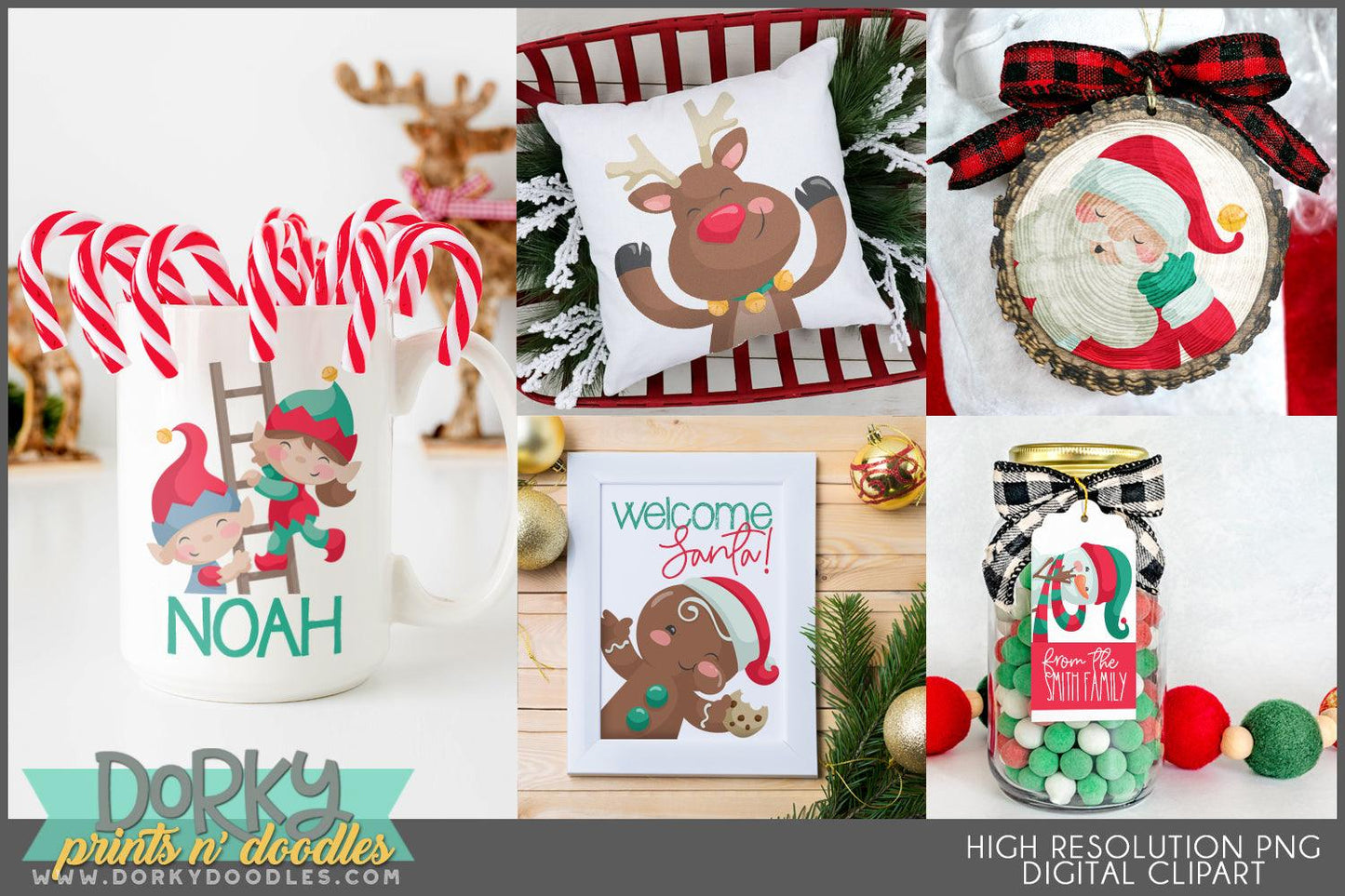 Cheery Corners Christmas Clipart